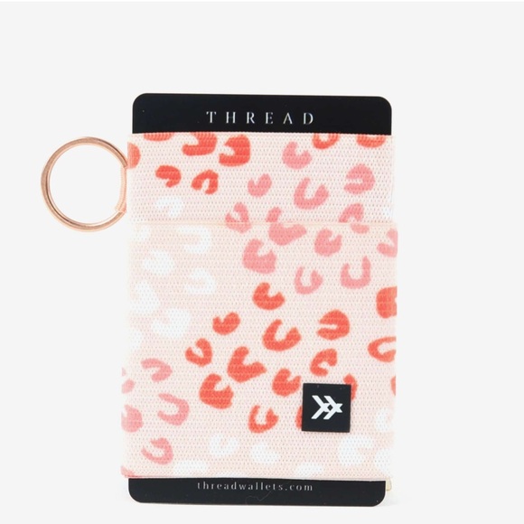 thread wallets Accessories - Thread Wallets Pink Leopard Elastic Wallet